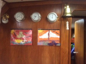 Bon voyage collages by Samantha and Jo