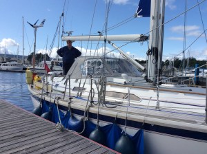 Sun out for our departure 