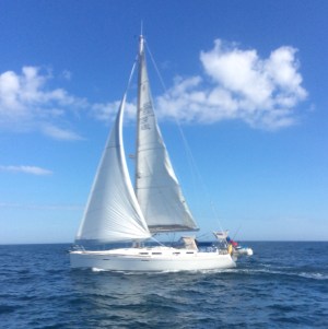 Walden heading for the Chenal du Four