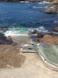 Dinghies on the slipway