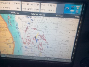 Boats on AIS on our screen